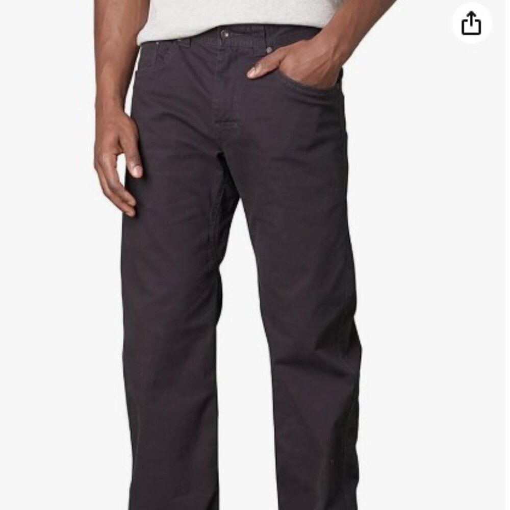 prAna Bronson Pant Mens 33x32 Charcoal M4BR32111 NWT
